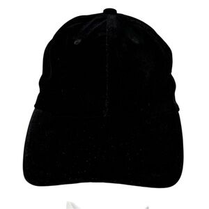 Athleta Velvet Hat Womens Black Baseball Cap Athleisure Luxe Yoga Running